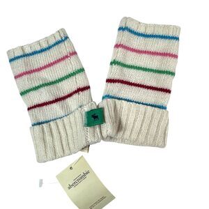 NWT Abercrombie‎ Girls Stripe Knit Fingerless Gloves Mittens Cozy Soft VTG Y2k